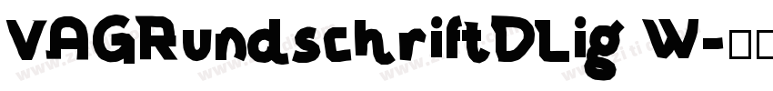 VAGRundschriftDLig W字体转换